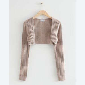 & OTHER STORIES Knitted Bolero Cardigan - Size Medium